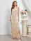Sexy slim fit camisole dress with tassel dress