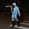 Autumn new product street fashion loose casual washed denim hooded women's hoodie jacket