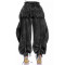 The rope can be pulled, the elastic waistband is pulled, the tie is tied, the bow is tied, and the loose and slimming jeans are women's casual pants