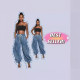 The rope can be pulled, the elastic waistband is pulled, the tie is tied, the bow is tied, and the loose and slimming jeans are women's casual pants