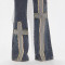 Weila jeans autumn and winter new cross fringed straight leg casual pants for women