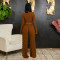 One collar long sleeved short top paired with fashionable slim fit pants two-piece set for women