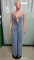 Women's fashion casual sexy suspender denim jumpsuit wide leg pants