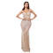 Fashionable women's sleeveless, hip hugging, hot diamond suspender, slim fit dress