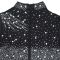 Fashion women's solid color mesh diamond hot stamping pants jumpsuit new style