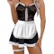 Sexy lace seduction uniform lingerie maid dress nightgown