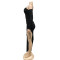 Fashionable solid color sexy suspender wrapped in chest, mid sleeve split drawstring dress