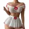 Passionate and sexy lace seduction uniform lingerie nurse outfit set