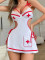 Passionate and sexy lace seduction uniform lingerie nurse outfit set