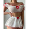 Passionate and sexy lace seduction uniform lingerie nurse outfit set