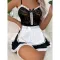 Sexy lace seduction uniform lingerie maid dress nightgown