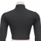 Fashionable women's long sleeved sexy hip hugging short skirt with rhinestone hot stamping two-piece set