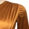 Fashionable and sexy solid color long sleeved hollow pleated mid skirt dress