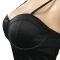 Fashionable solid color sexy suspender wrapped in chest, mid sleeve split drawstring dress