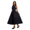Fashionable women's backless French retro sleeveless long dress
