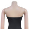 Fashionable women's sexy strapless and diamond hot stamping bag arm slit dress