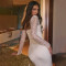 Elegant temperament women's dress long sleeved lace patchwork satin backless slim fit dress