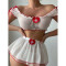 Passionate and sexy lace seduction uniform lingerie nurse outfit set