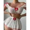 Passionate and sexy lace seduction uniform lingerie nurse outfit set