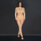 Fashionable women's sexy perspective mesh rhinestone hot stamping slim fit jumpsuit