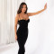 Autumn and winter long sleeved shawl suspender strapless slim and sexy dress