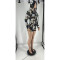 Long sleeved hooded shorts trendy printed fashion sports suit