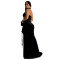 Fashionable women's hanging neck bag arm sexy slit jumpsuit long skirt new