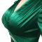 Fashionable and sexy solid color long sleeved hollow pleated mid skirt dress
