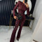 Winter fashion sexy lace patchwork new hot selling long sleeved round neck jumpsuit