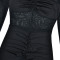 Fashionable and sexy mesh transparent hip hugging long skirt, new hot selling pleated slim fit dress