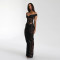 Hot selling new two-piece strapless backless lace jumpsuit half skirt pleated long skirt set