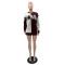 Fashionable casual pullover loose color blocked knitted yarn embroidered sweater