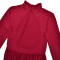 New slim fit solid color women's dress long sleeved backless side slit pleated sexy dress