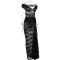 Hot selling new two-piece strapless backless lace jumpsuit half skirt pleated long skirt set