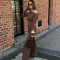 Fashionable hot selling set, new sexy one shoulder top, spicy girl wrapped hip bell bottom pants