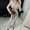 Winter fashion sexy lace patchwork new hot selling long sleeved round neck jumpsuit