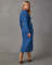 Foreign trade women's long skirt, European and American elastic knitted hollow dress