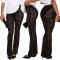 Super elastic sexy girl nightclub lace casual pants