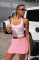 Fashionable, sexy, hot girl, super elastic, sexy girl, nightclub, hip hugging mini skirt