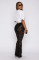 Super elastic sexy girl nightclub lace casual pants