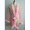 Sexy lingerie women's mesh short fur bathrobe