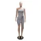 Women's sequined party dress, strapless, hip hugging short skirt, floral design