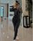 Fashion women's pickled, stir fried, and distressed jumpsuit two-piece casual set