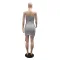 Women's sequined party dress, strapless, hip hugging short skirt, floral design