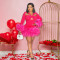 Dress party new style party new style dress sexy hollow out ruffle edge short skirt