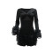 Dress party new style party new style dress sexy hollow out ruffle edge short skirt