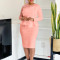 New Fashion Mesh Splicing Nail Bead Style Foreign Trade Banquet Dress
