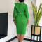 Fashionable and elegant OL Tongle pencil skirt with buttocks wrapped African dress