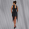Fashionable women's sexy slim fit ribbon rhinestone dress short skirt