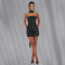 Fashionable women's sexy slim fit ribbon rhinestone dress short skirt
